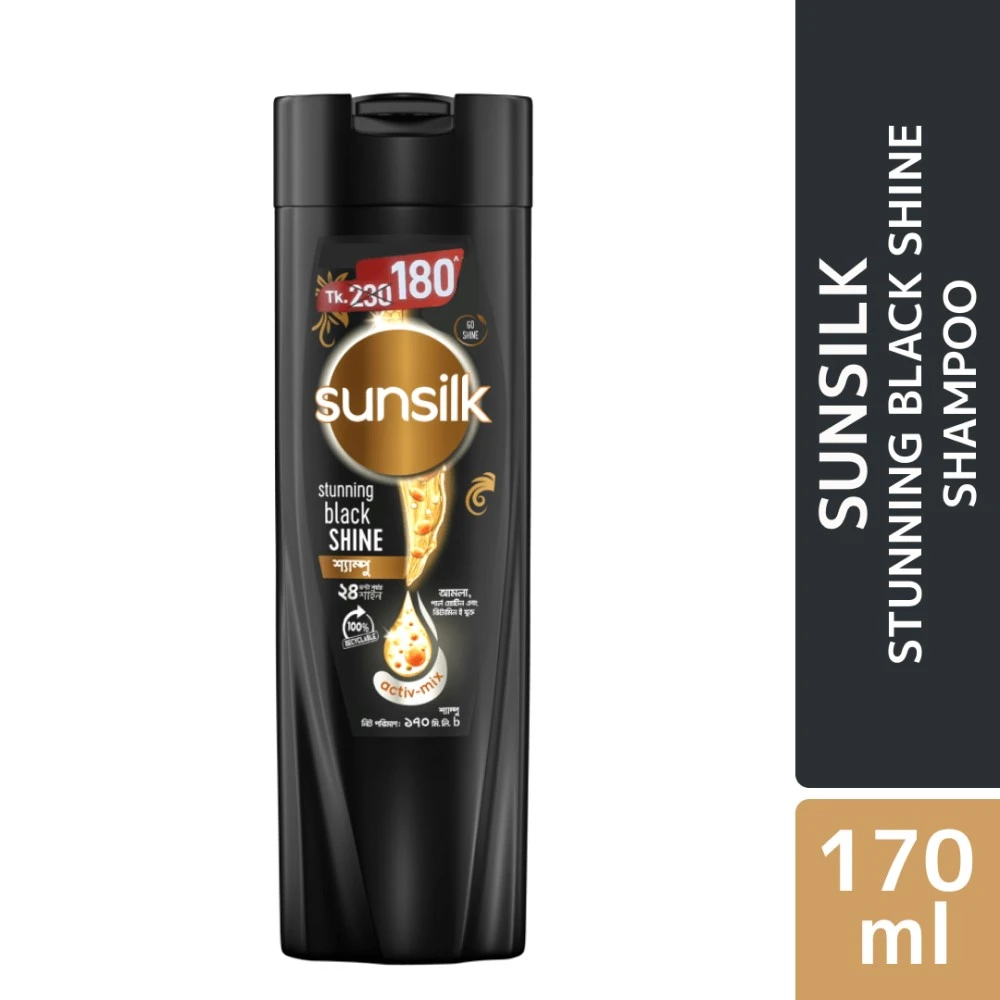 Sunsilk Stunning Black Shine Shampoo 170.0 ml