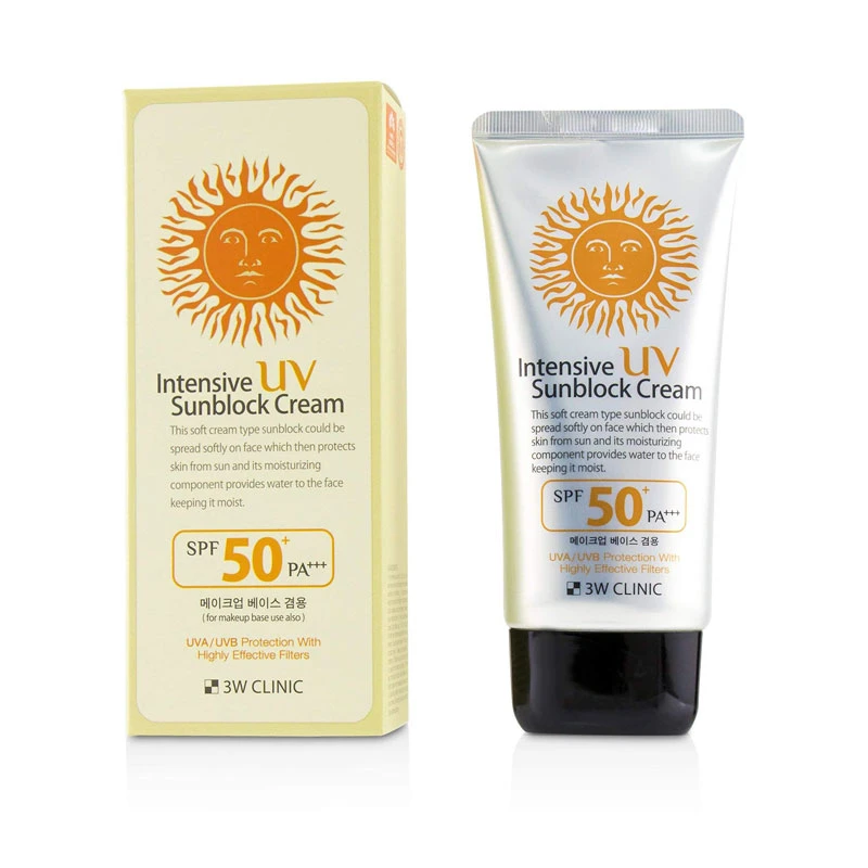 3W Clinic Intensive UV Sunblock Cream SPF 50+ PA+++