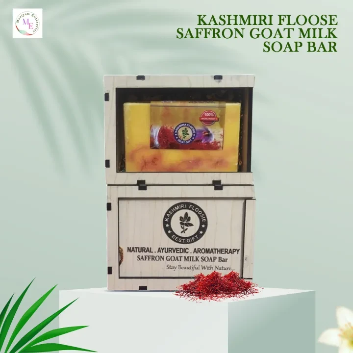 Kashmiri Floowrise Saffron Goat Milk Soap Bar
