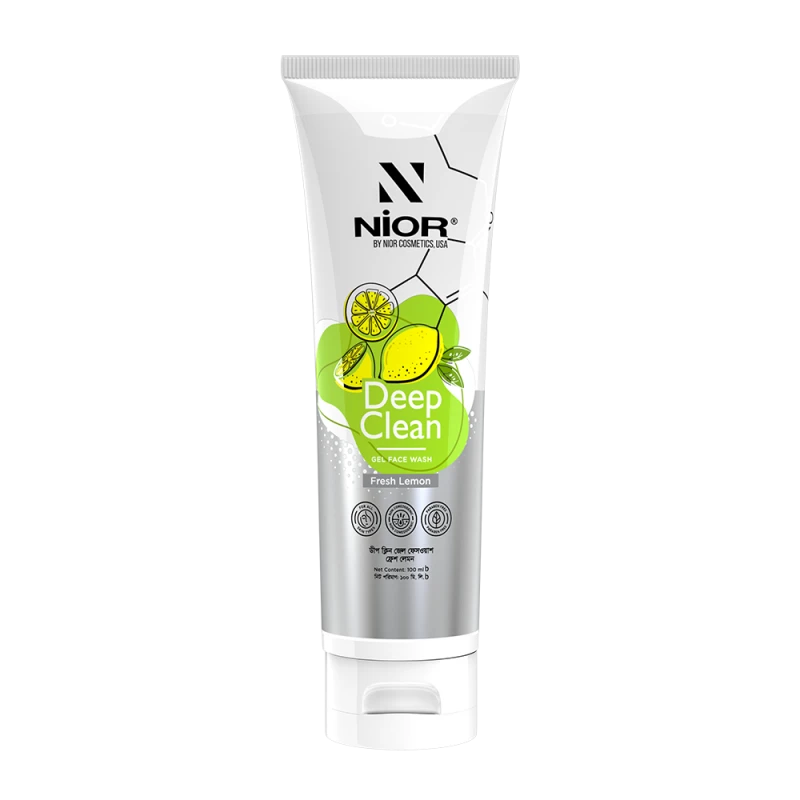 Nior Deep Clean Gel Face Wash Fresh Lemon – 100ml