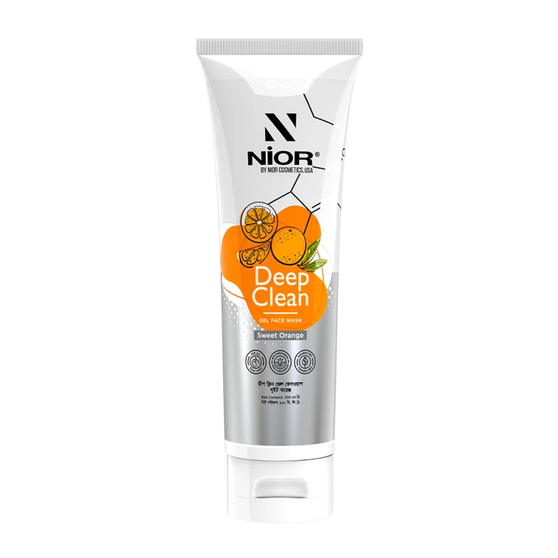 Nior Deep Clean Gel Face Wash Sweet Orange – 100ml