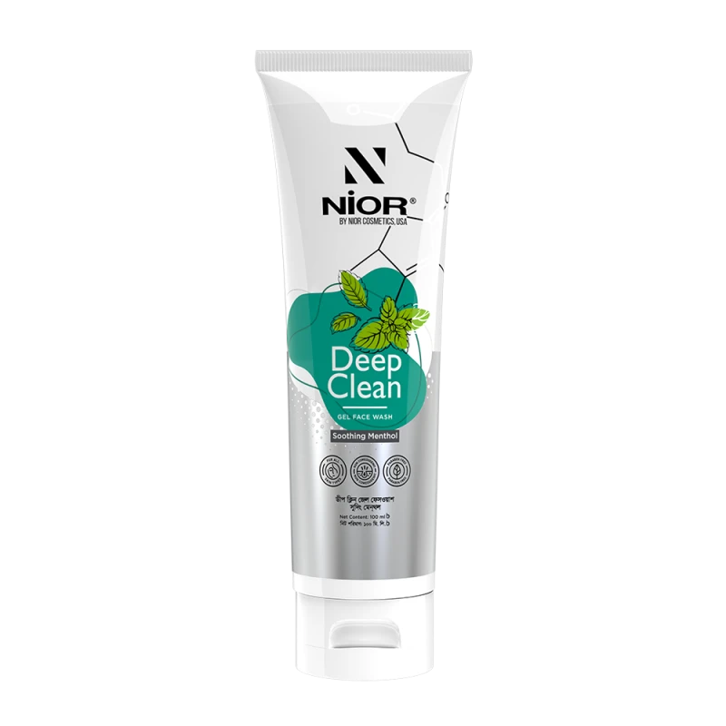 Nior Deep Clean Gel Face Wash Soothing Menthol – 100ml