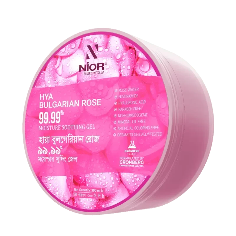 Nior Hya Bulgarian Rose 99.99% Moisture Soothing Gel – 300ml